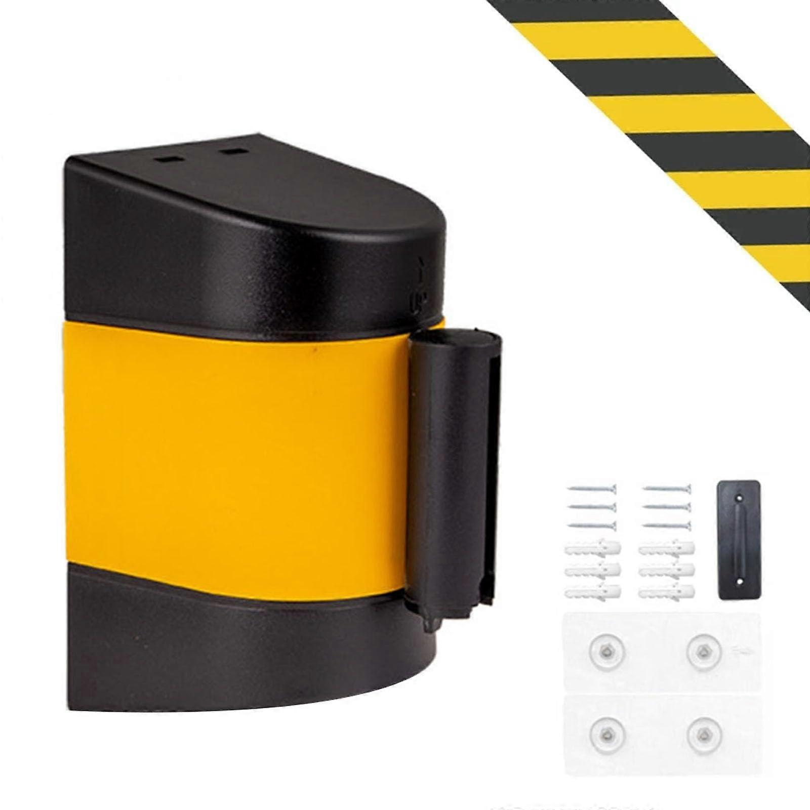 Retractable barrier tape, retractable traffic barrier with mounting accessories, for crowd control at the Playground Park Hotel (10M/32FT).
