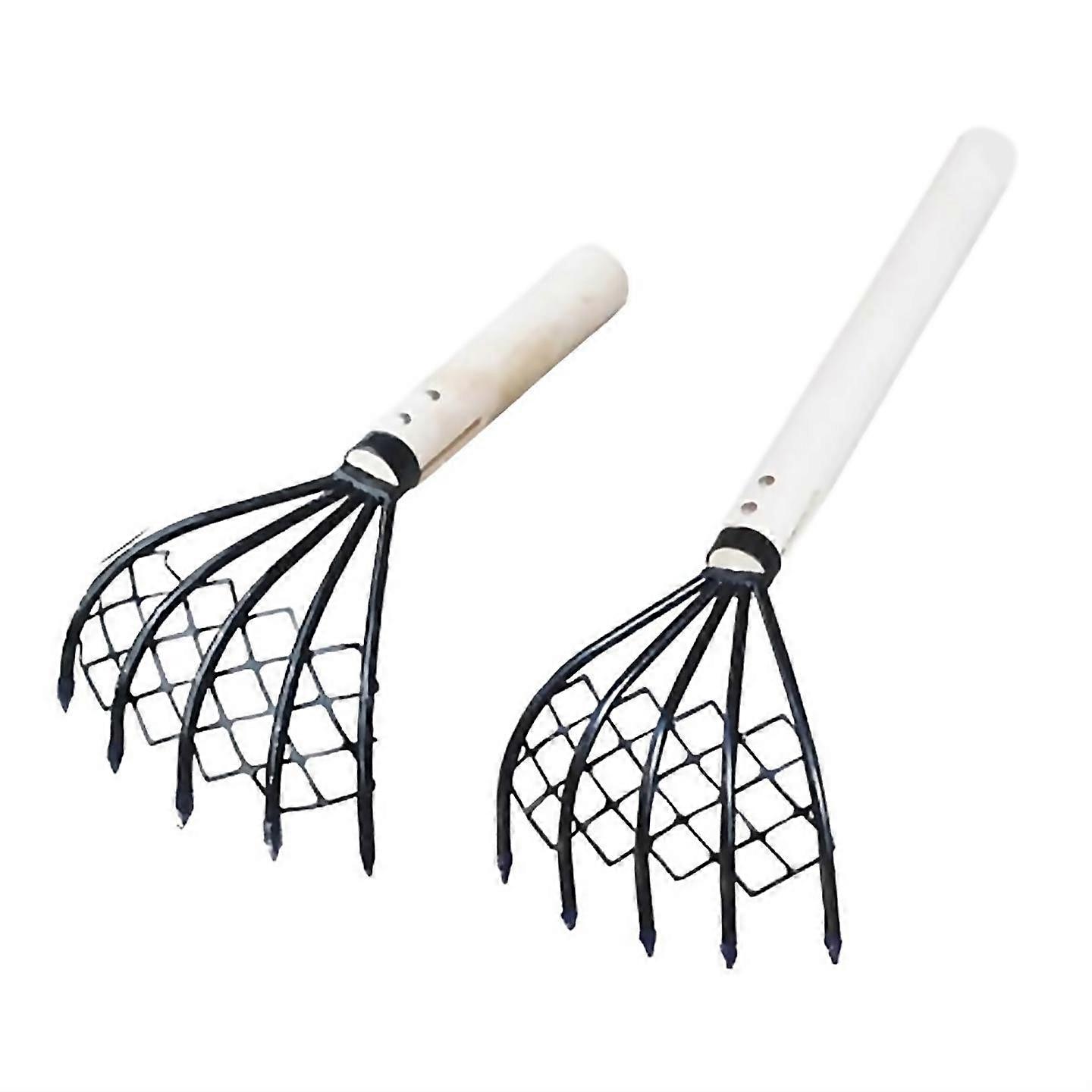 For Small Nail Rake With Net Bag Small Rake Shell Digging Tool