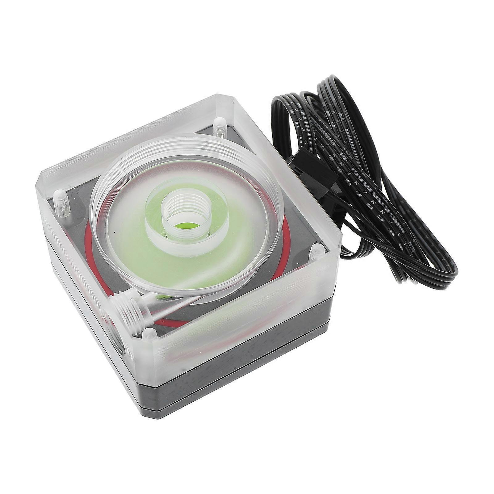 Water Cooling Cpu Cooler Kit G1 4 For Diy Projects Gamers Acrylic Material 2 4x2 4x1 6in Ip54 Waterproof 1Pack