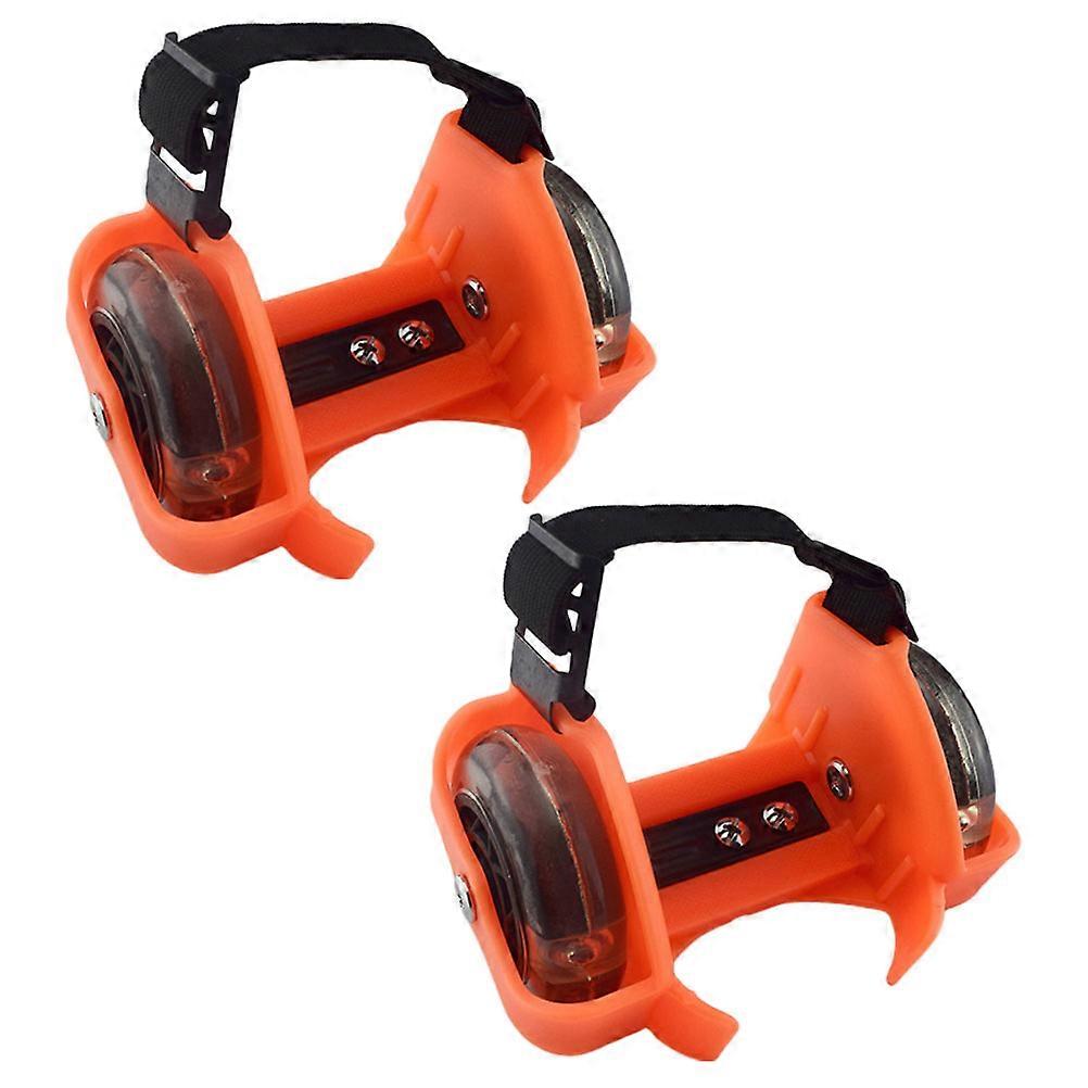 Glowing Adjustable Heel Wheel Roller Shoes for Outdoor Skating Fun with Flashing Lights – Balance Training & Sliding Accessory