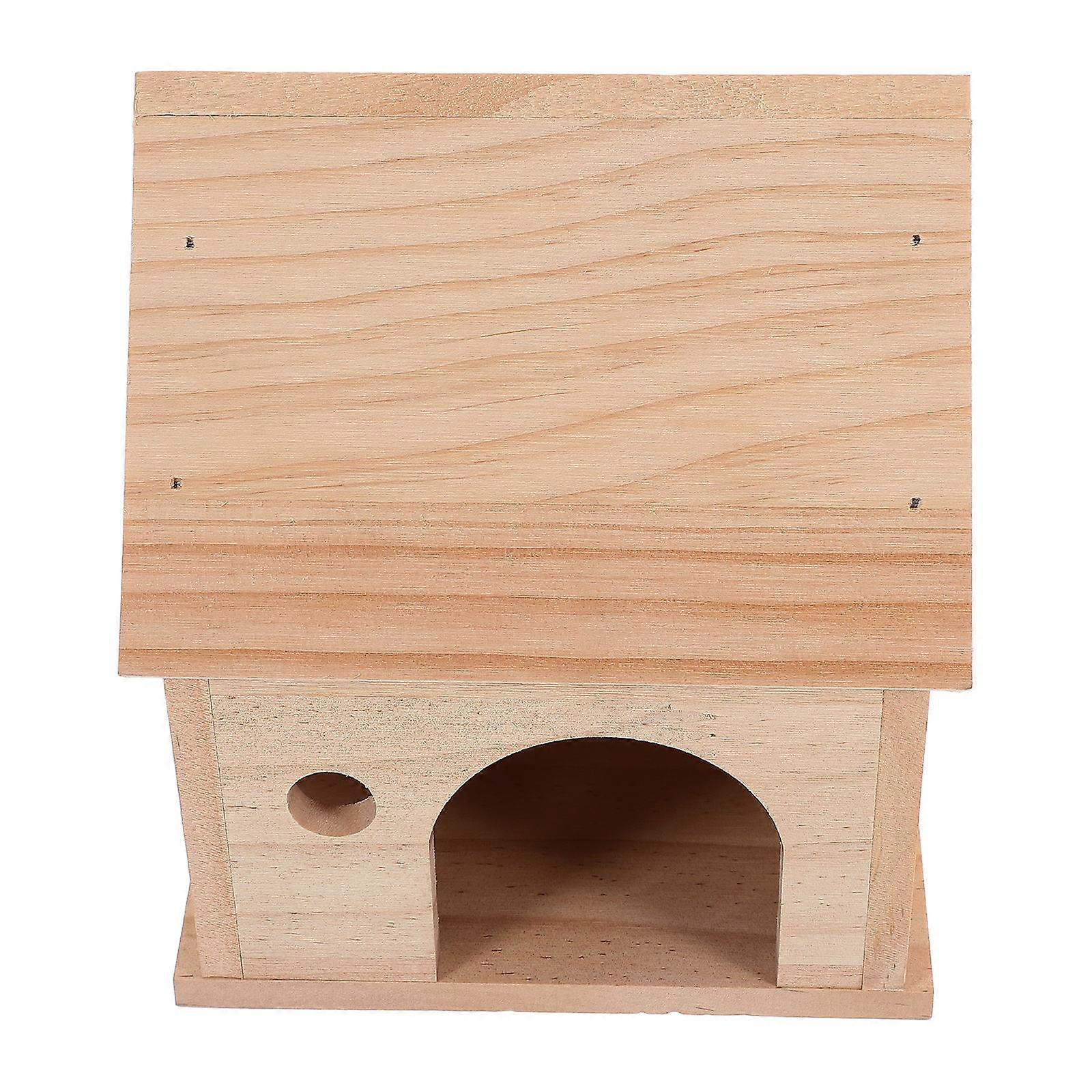 Guinea Pig Hides Wooden Guinea Pig House Hideouts For Small Animals Multi 16.70X13.50X13.50CM Hideaway 1Set