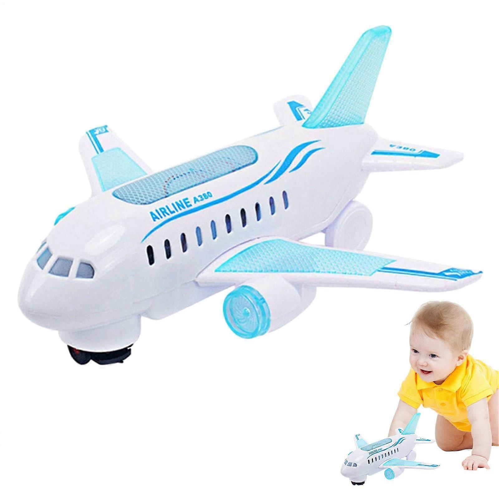 LUS Electric Toy Plane for Children Spatial Shuttle with Flashing Lights and Sounds