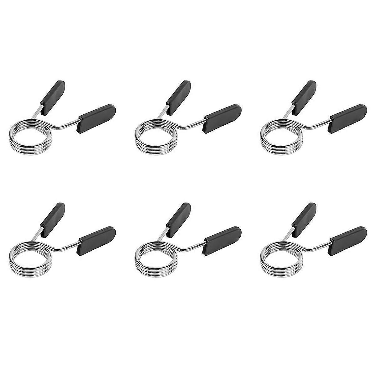 1 Pcs Barbell Bar Clamps Spring Collar Clips Gym Weight Dumbbell Lock