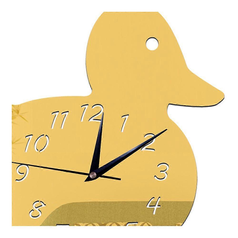 Kid Room Decoration Wall Clock Duck DIY Mirror
