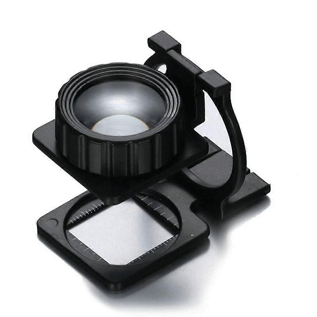 Lupe, MultiLayer Metal Optical Lens 15X HD Folding Magnifier for Reading, Warm as Ever