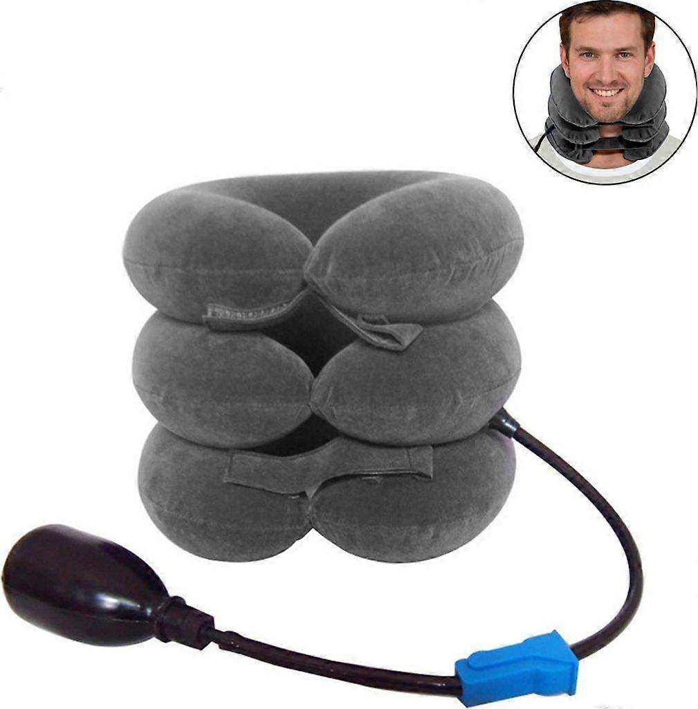 Gray Foam Cervical Collar, for Neck Pain, Sleeping, Alignment, Stabilization, Unisex