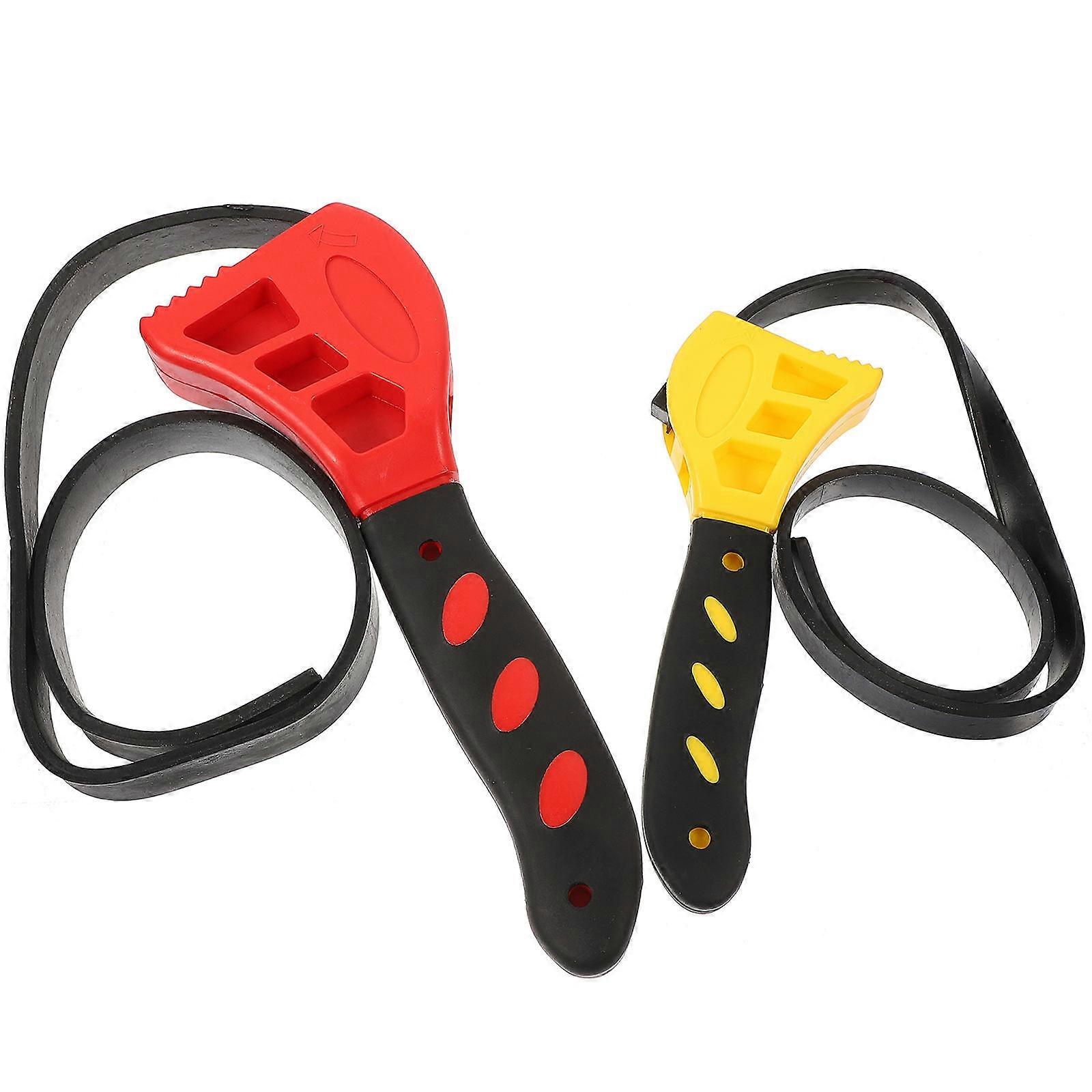Rubber Strap Wrench Set For Durable And Sturdy 2Pcs