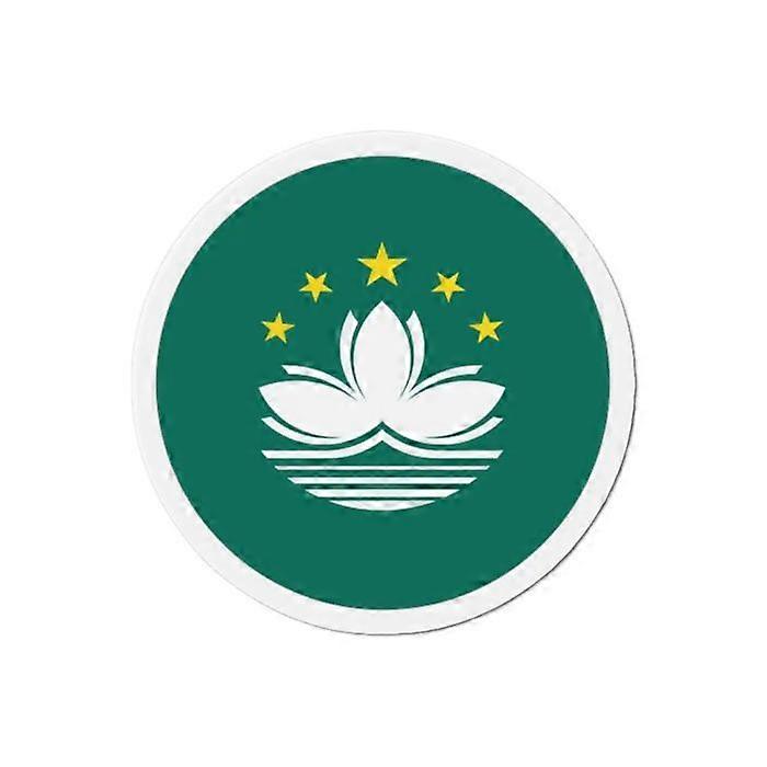 Round Magnet - Macao - 8 cm - 50 pieces - Multicolored - Mixed