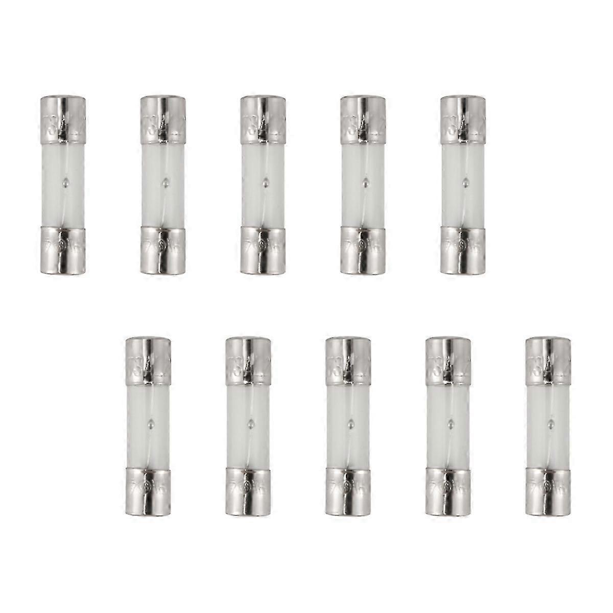 10個 250V 3A 3アンペア スローブローガラスヒューズ チューブ 5mm x 20mm