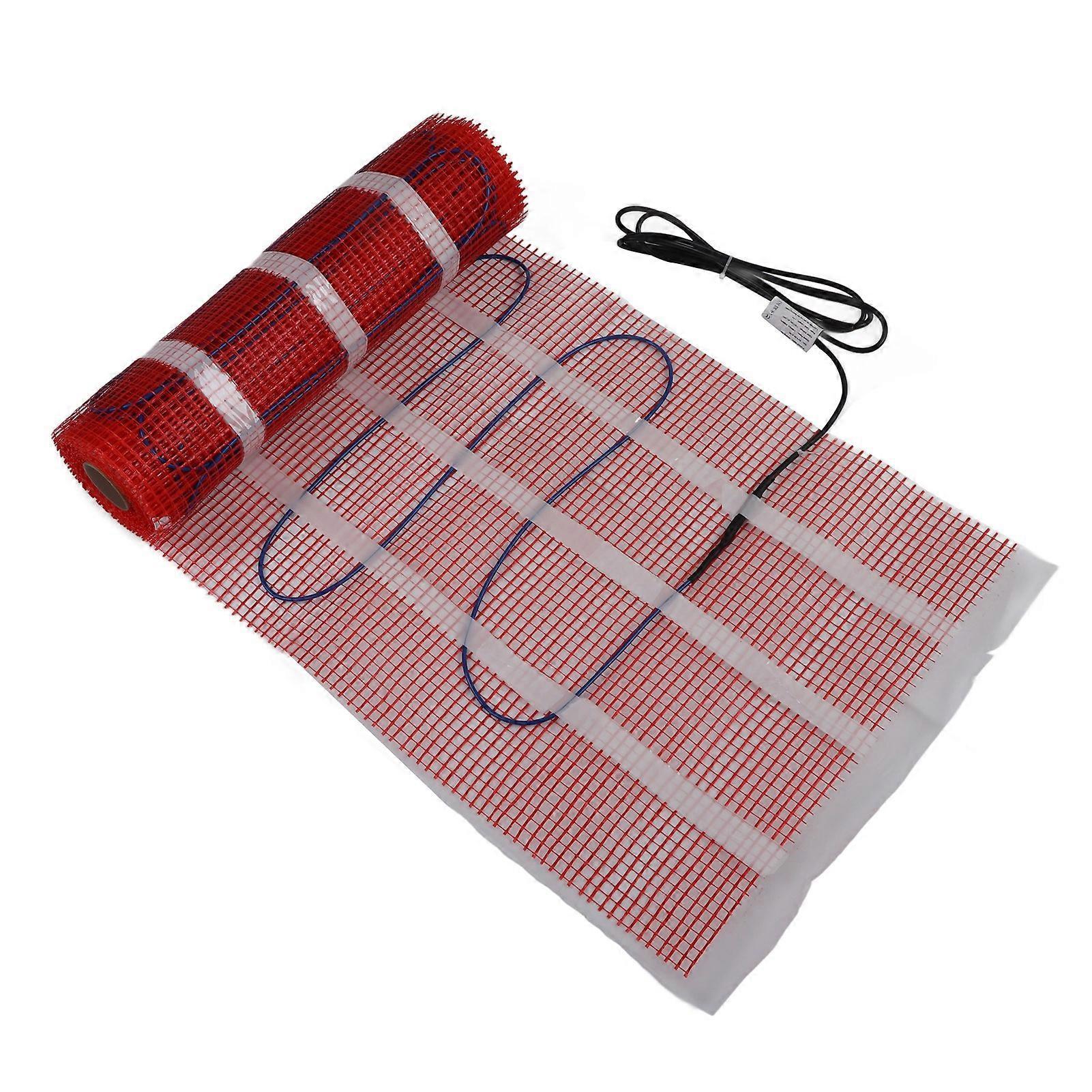Electric Floor Heating System Set Underfloor Mat Temperature Controller Sensor Protecting Tube Kit 110V IP20