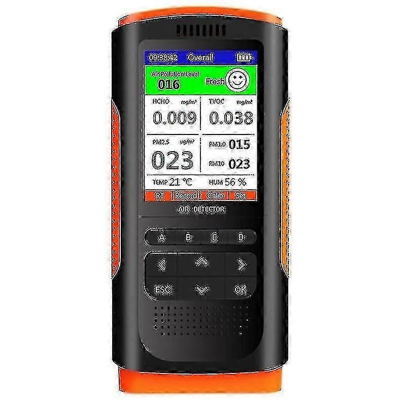 Air Quality Monitor Formaldehyd Detektor Forurensning Meter Sensor Tester Oppdage og Test Innendørs Polluti