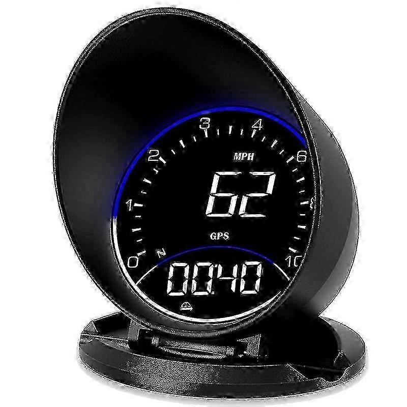 Car HUD with Digital GPS Speedometer, Driving Direction Compass, Overspeed Alarm (MPH) SZRH A-B