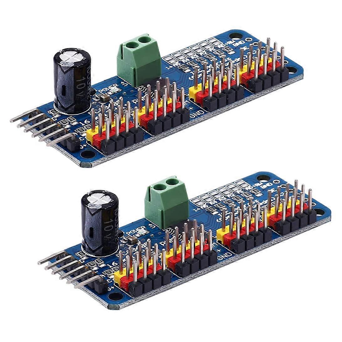 PCA9685 16-Channel PWM Servo Motor Driver IIC Module For Robots Arduino Raspberry Pi Compatible 2Pcs
