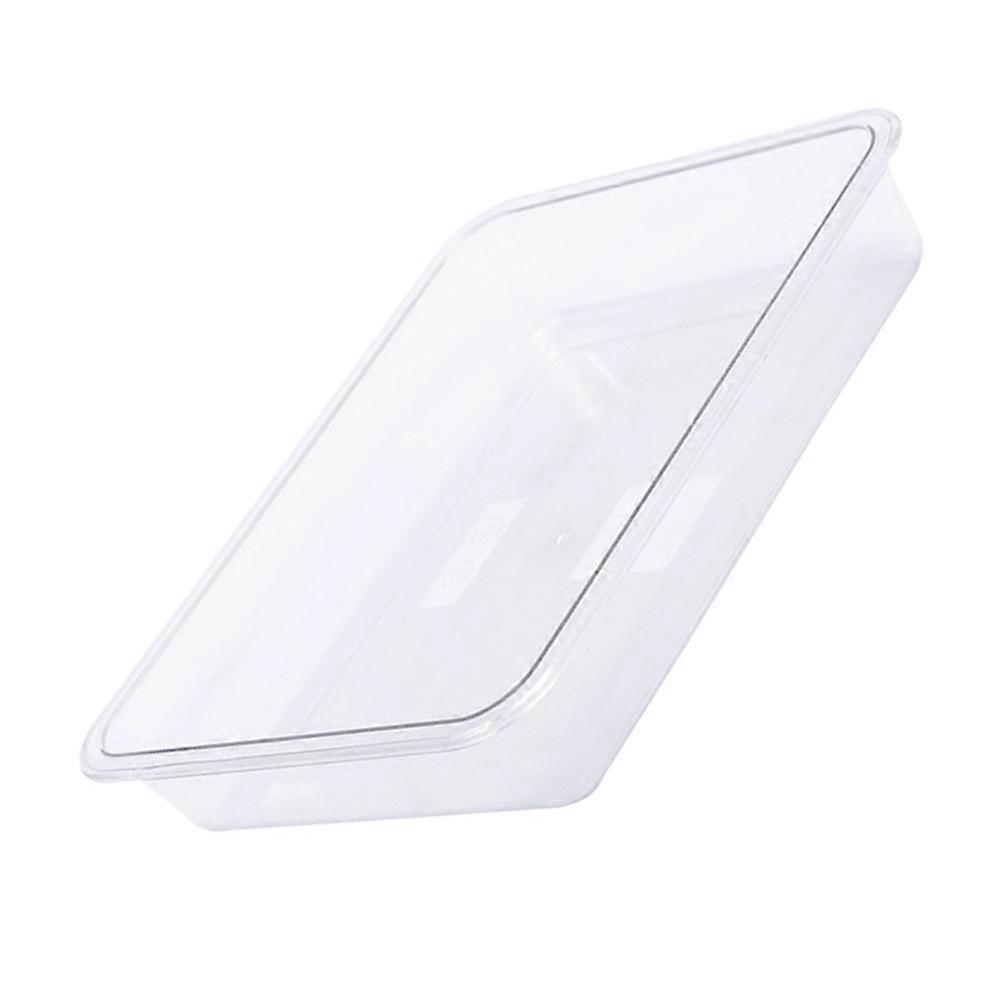 Transparent Acrylic Serving Tray for Storage with Crystal Clear Finish and NonSlip Base 1 Pc
