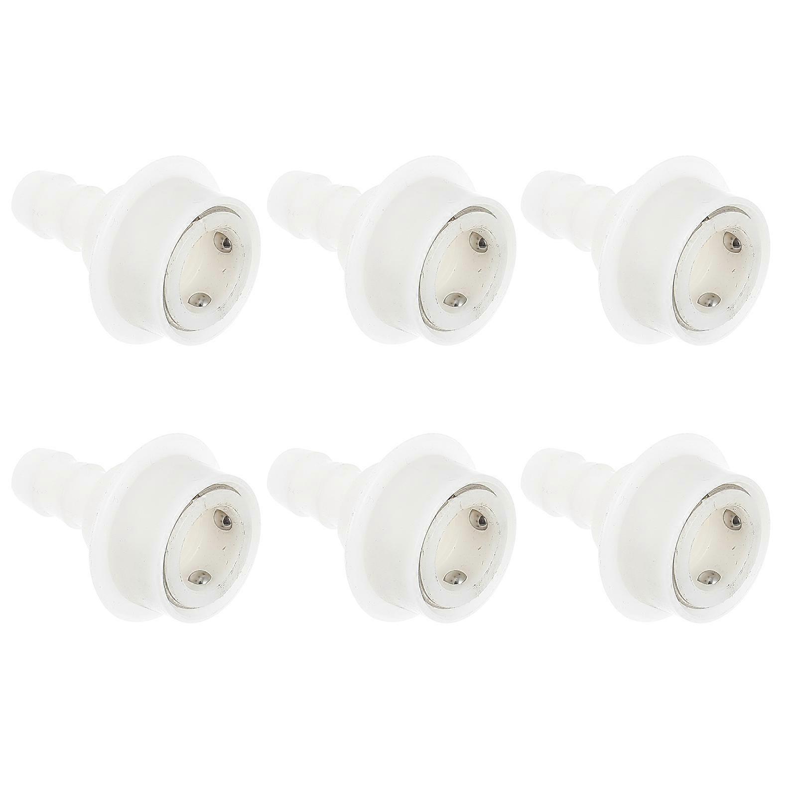 Washing Machine Faucet Connector Made of Plastic for Home Use White Color Compact Size 6 Pieces