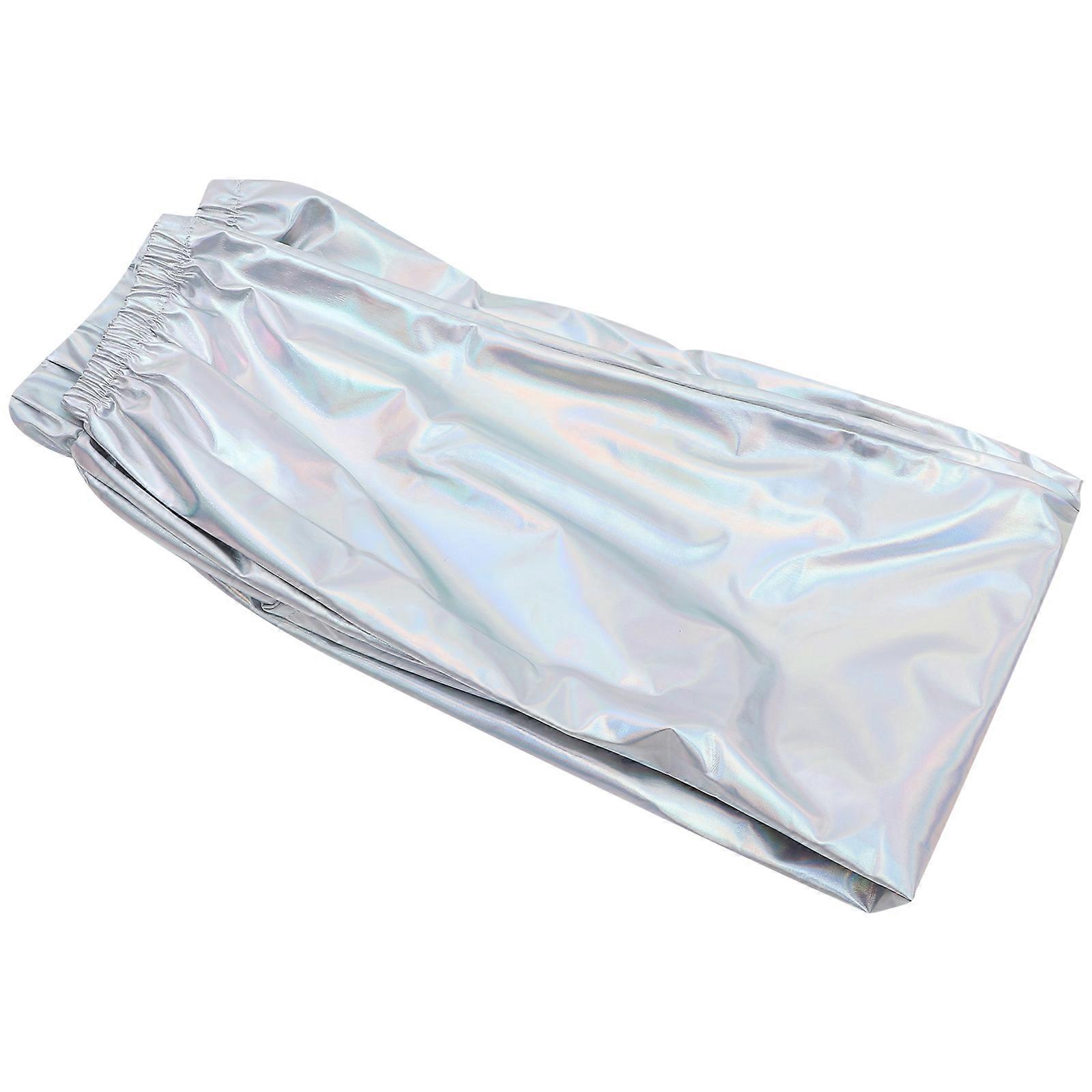 Trousers Women Polyester PU Spandex Material Stylish Hip-Hop Pants for Everyday Use 1Pc