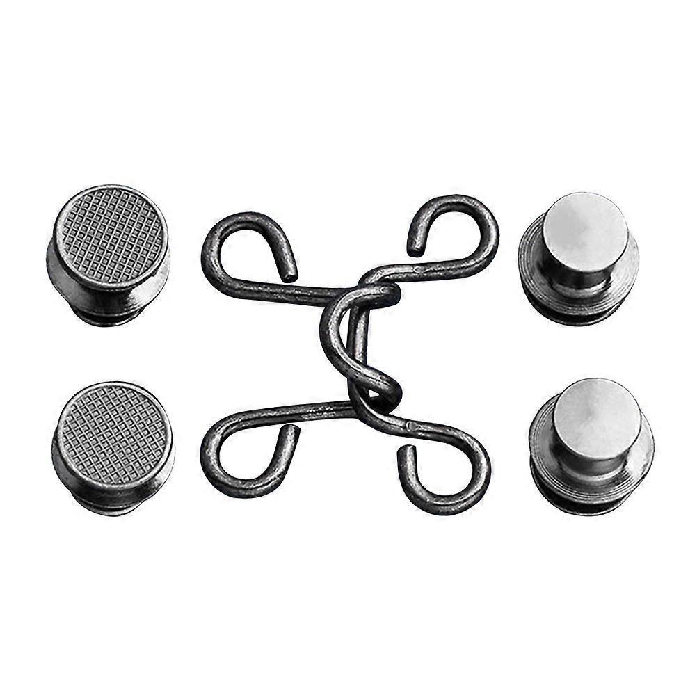 Jeans Button Tightener Non Slip Pants Buckle Everyday Use Metal 4 Sets