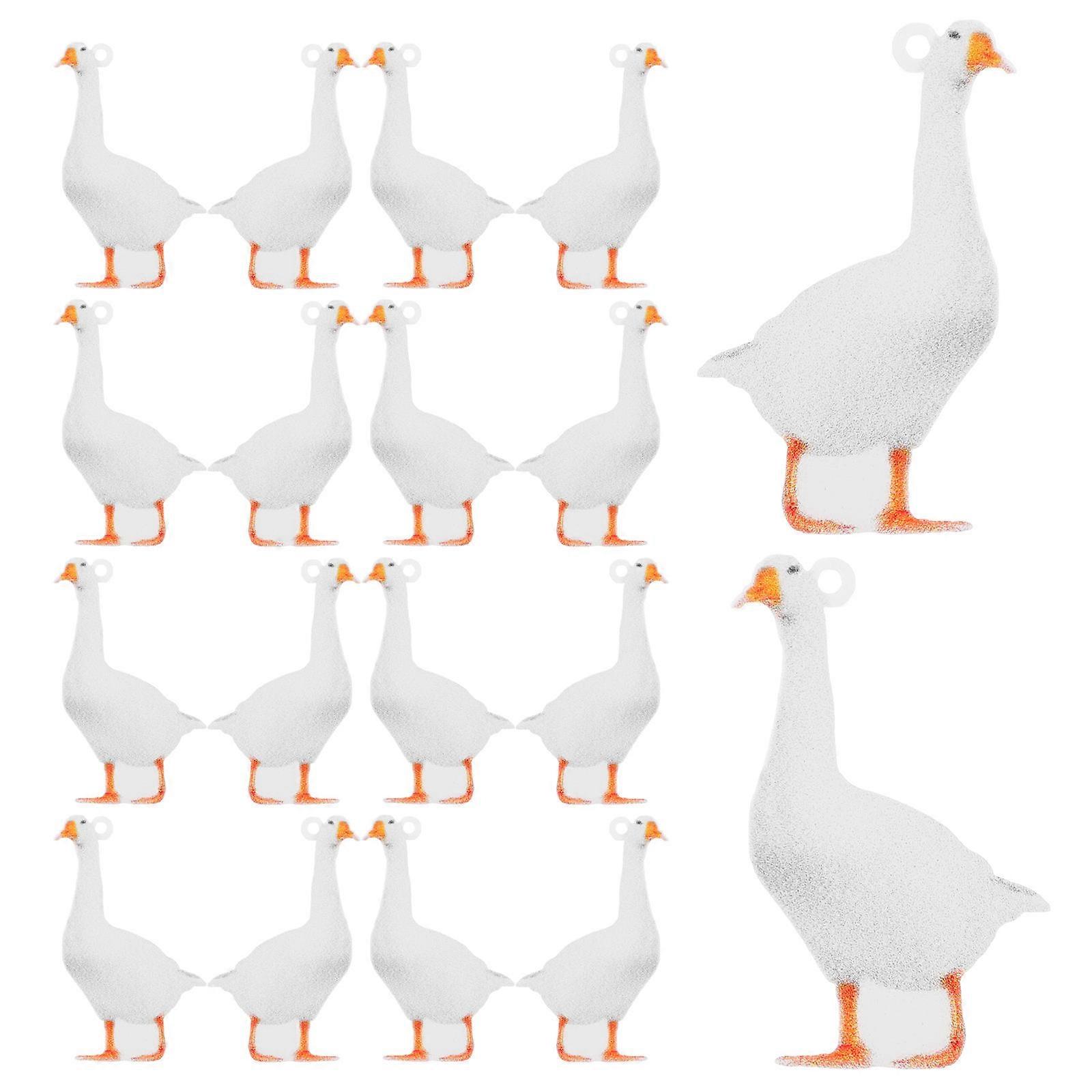 Here's a polished and engaging product description based on your input:
**20pcs Acrylic Animal Charms – Cute Goose Dangle Pendants for DIY
