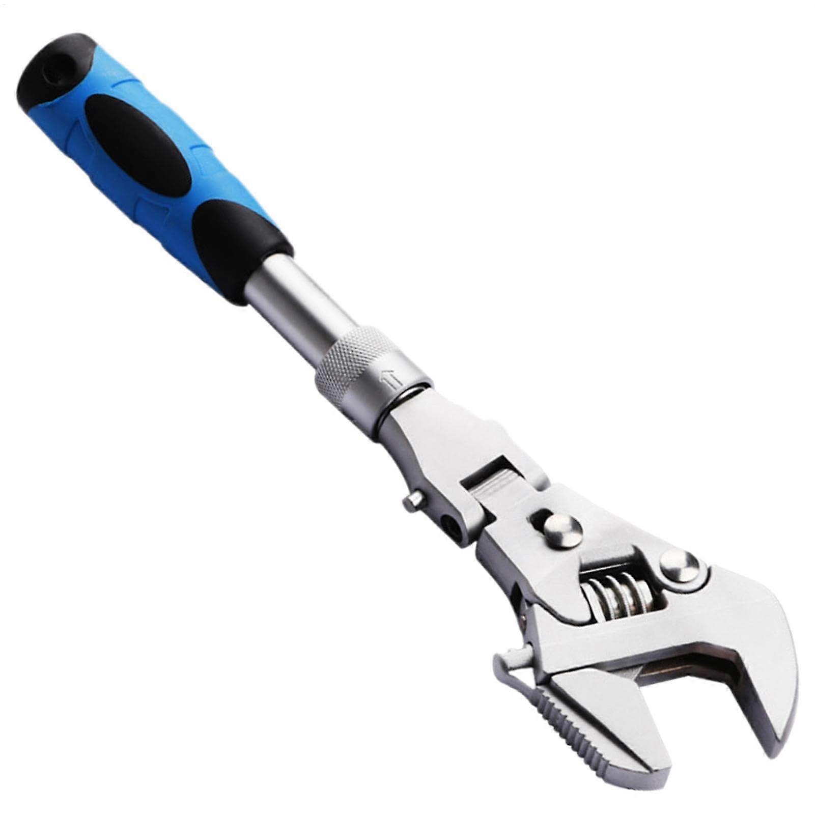 Extendable Ratchet Wrench 10' to 12' Ratchet Wrench 5 in 1 Flexible Wrench with 180 Degree Rotating Head