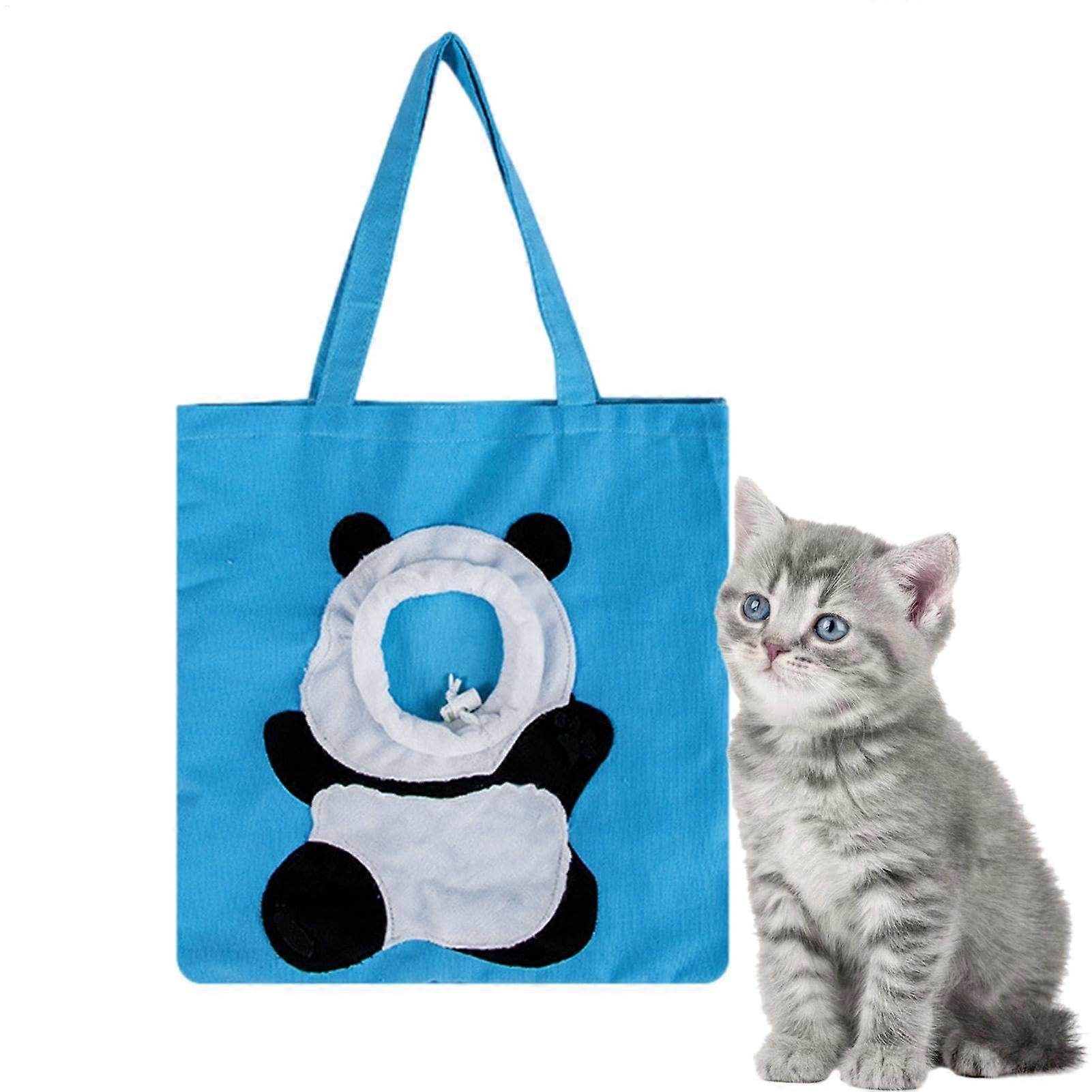 Cat Carrier Bag Cat Holder Carrier Canvas Bag Soft Loop Shoulder Bag for Travel and Camping
