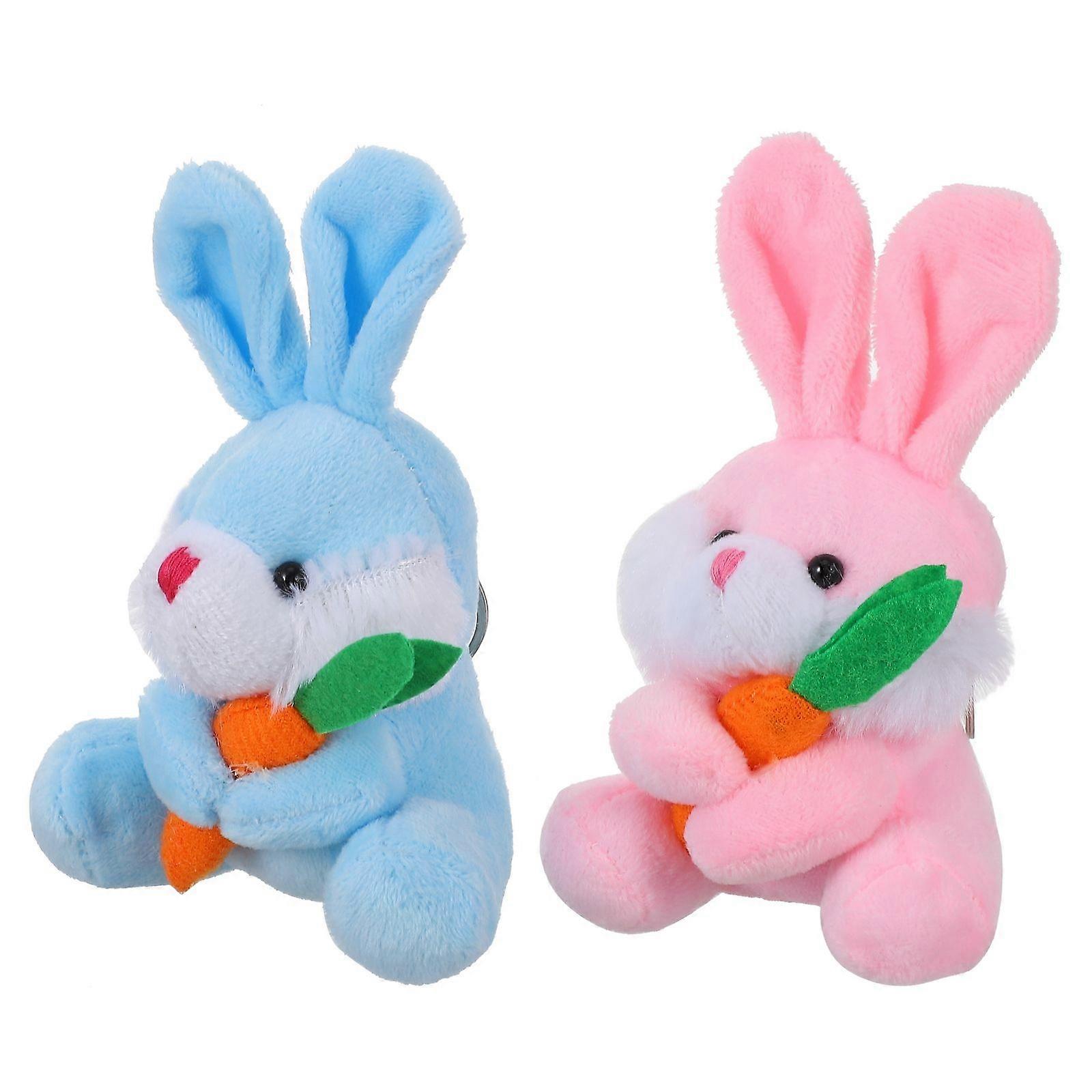 Stuffed Keyring Cute Design Carrot Doll Keychain For Gift Giving 13X9X4.5Cm 2Pcs