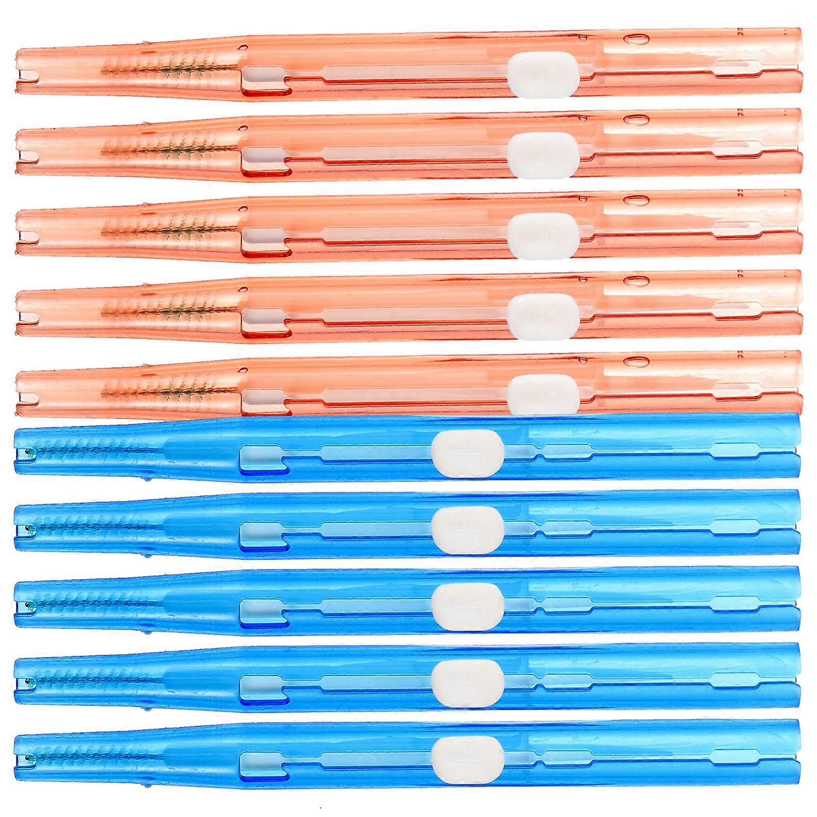Shower Nozzle Cleaning Brush Deep Cleaning Prevent Clogging For Home Cleaning Pink 10Pcs