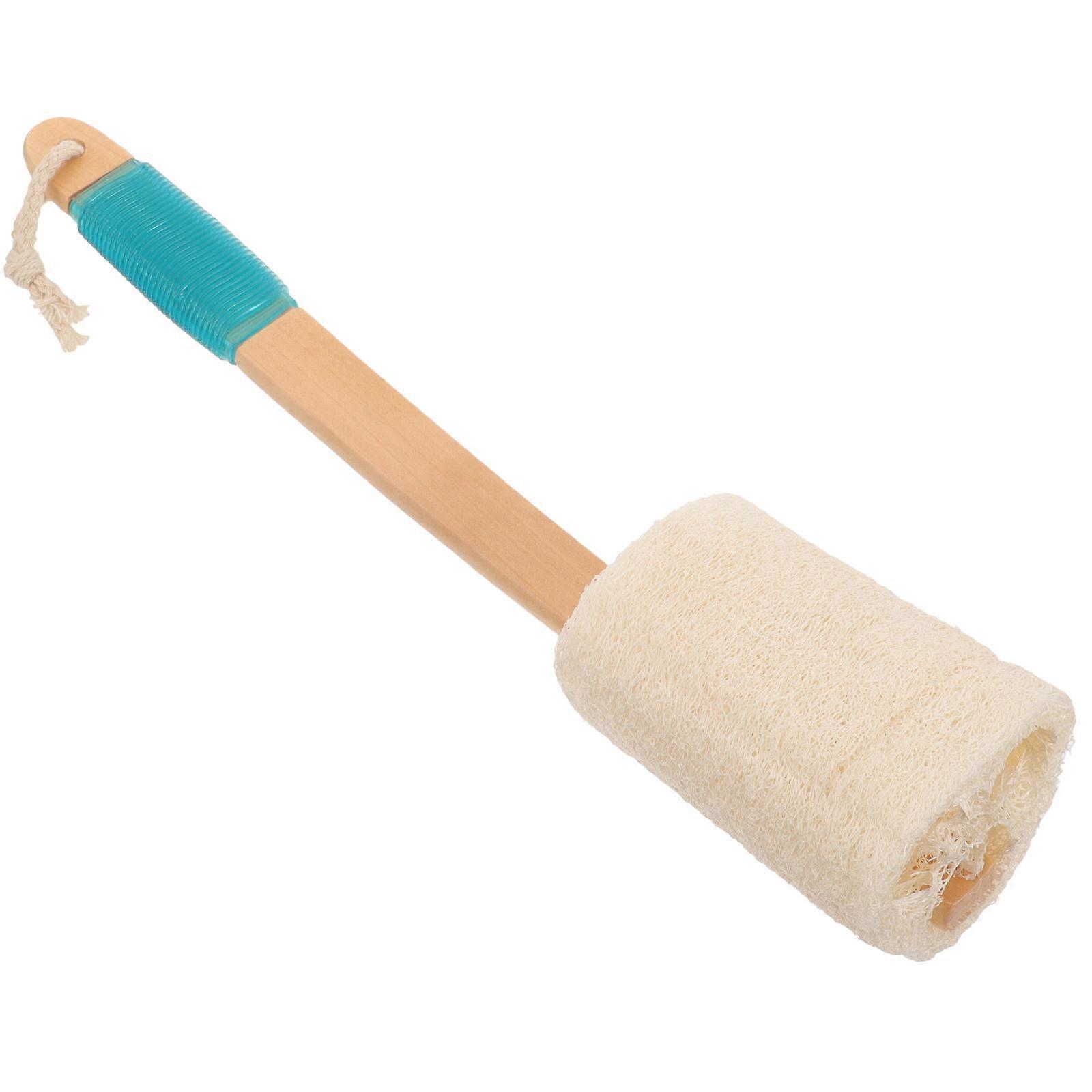 Anti Slip Silicone Bath Brush Scrubber Handled Multi Functional Sponge Back Scratcher Exfoliating Loofah Shower Tool