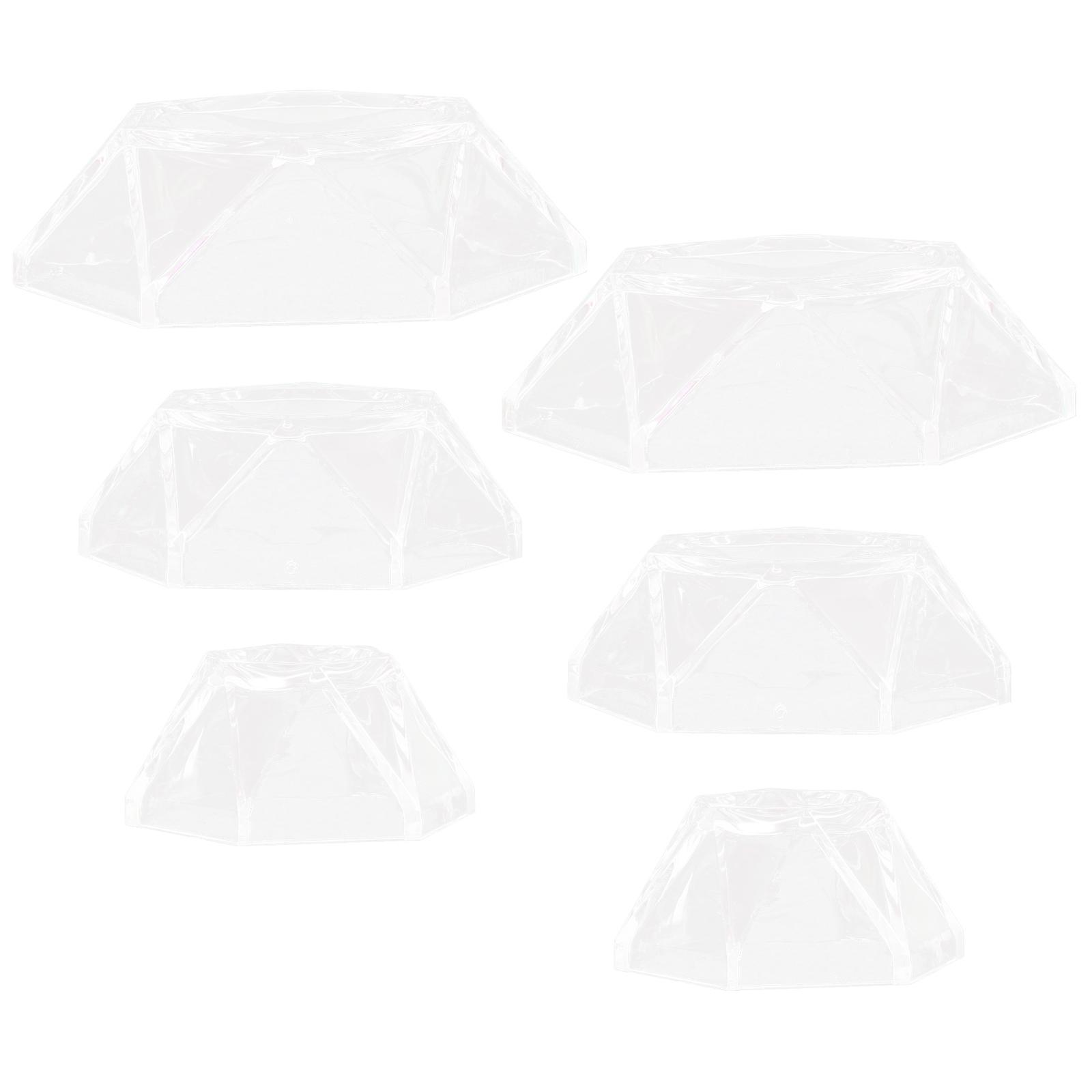 6Pcs Sphere Crystal Display Stand Base Holder Round Ball Display