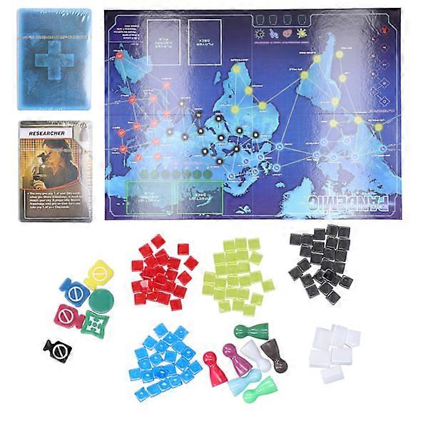 Interactive chessboard game with 2 decks of printed paper cards