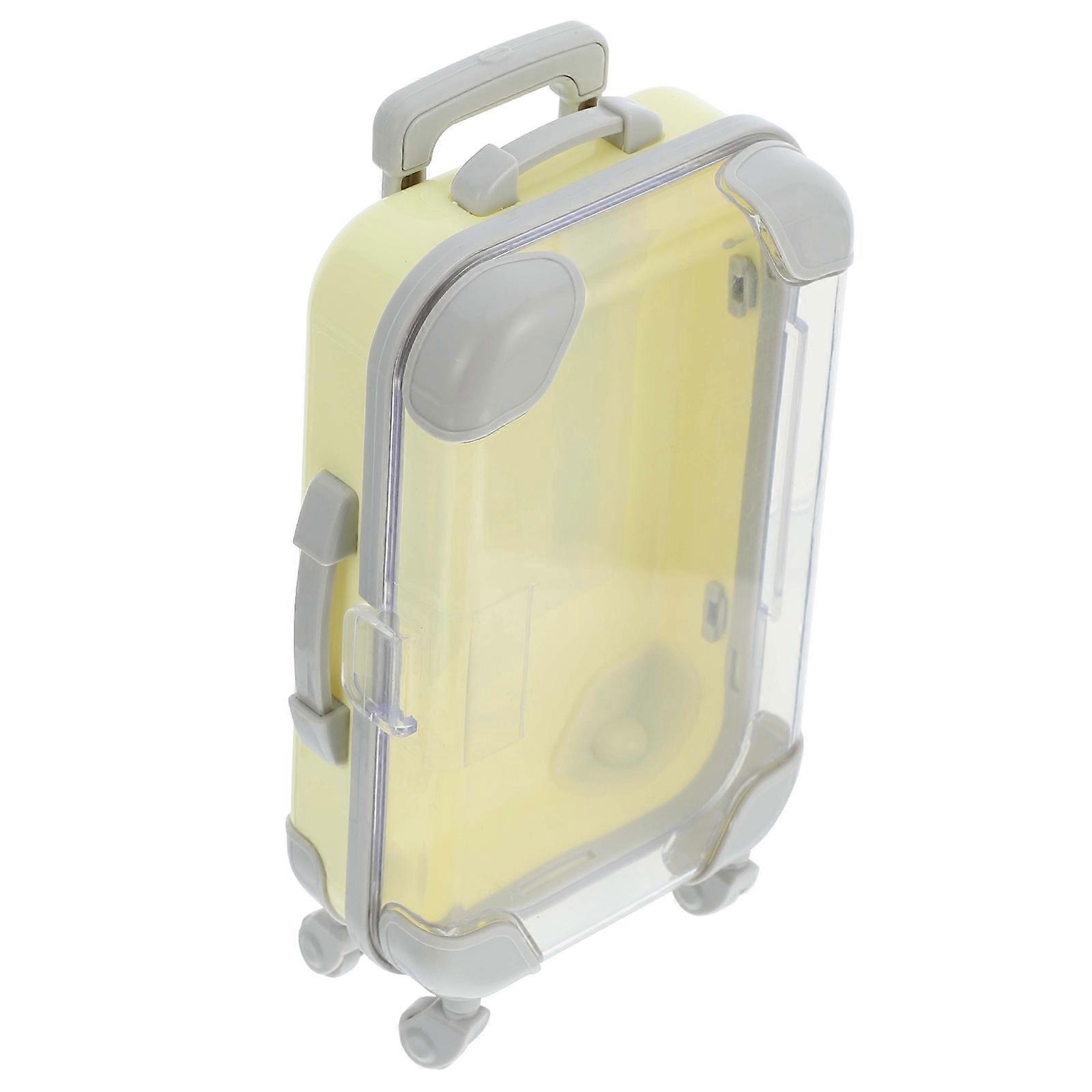 1pc Luggage Shaped Eyelash Box for False Eyelash Storage Container