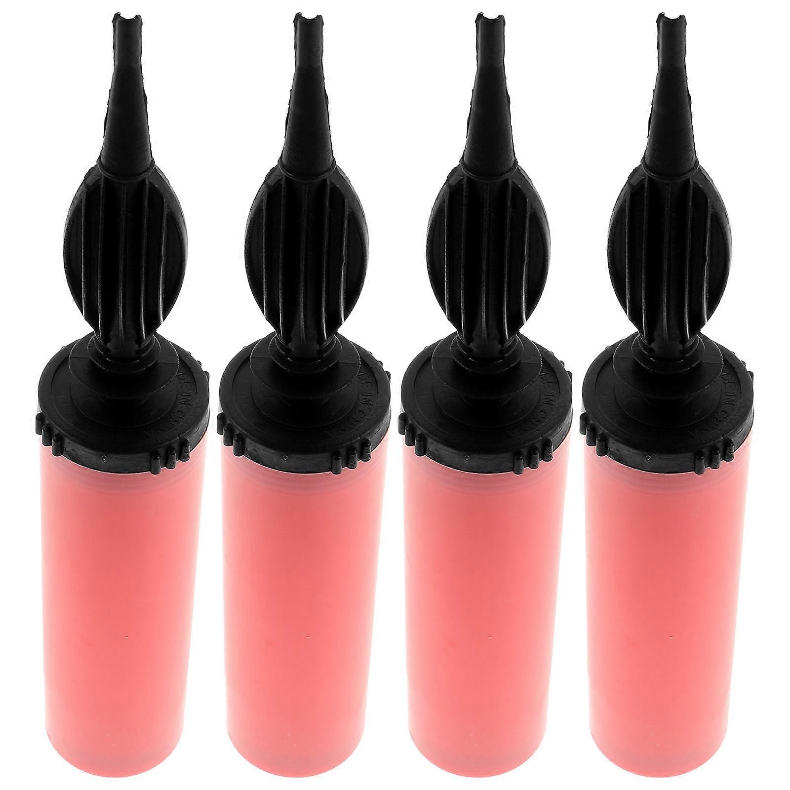 Pink Plastic Balloon Pump for Air Inflation Use Hand Powered with Design