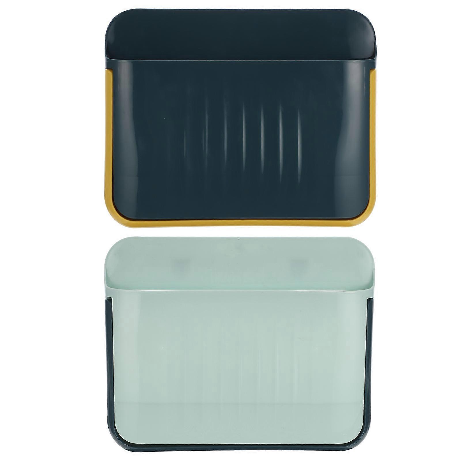 Hanging Shoe Rack Practical Shoe Racks Rectangular Light Blue 27x21.5cm Bathroom Bedroom 2Pcs