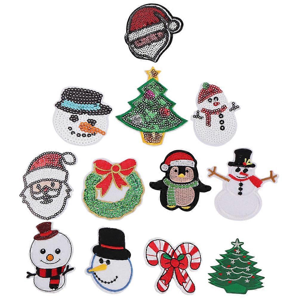 Sewing Patches Embroidery Applique Patch Craft Projects Polyester Square Mixed Style 22Pcs