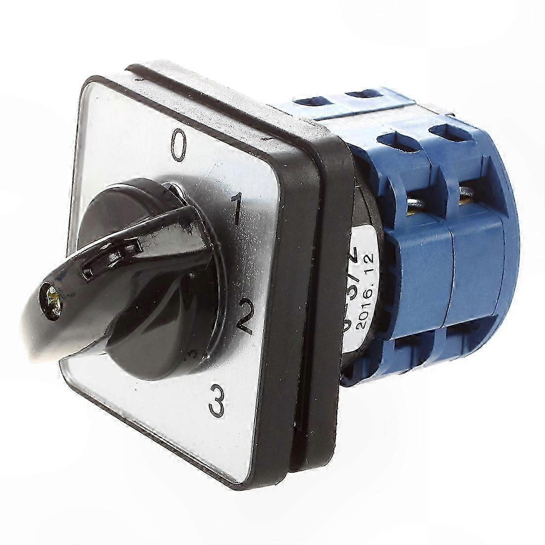 Rotary Cam Changeover Switch, 660V 20A, 6 Terminals, 4 Positions