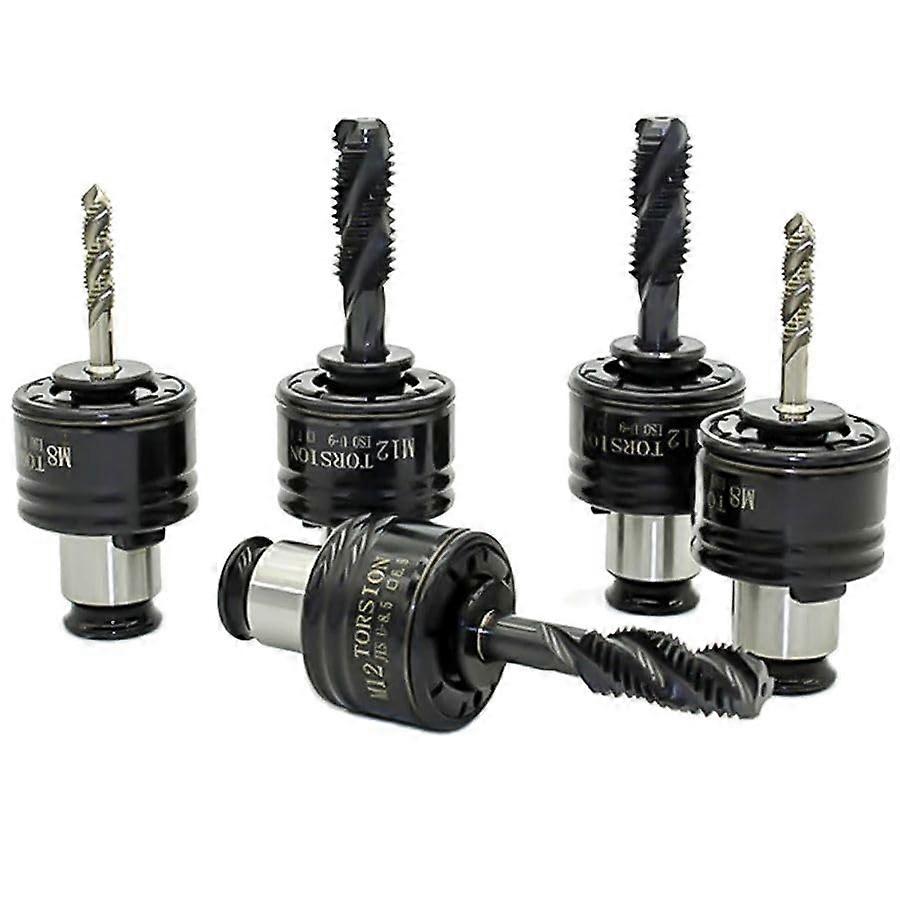 ISO Standard GT12 Thread Cutting Collet M3-M16 for Pneumatic Tool Holders with Overload Protection GT12-M14