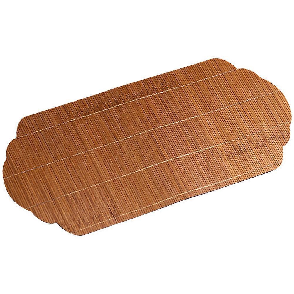 Tea Table Mats Bamboo Table Runner Heat Resistant Decorative Item For Restaurant 1Pcs