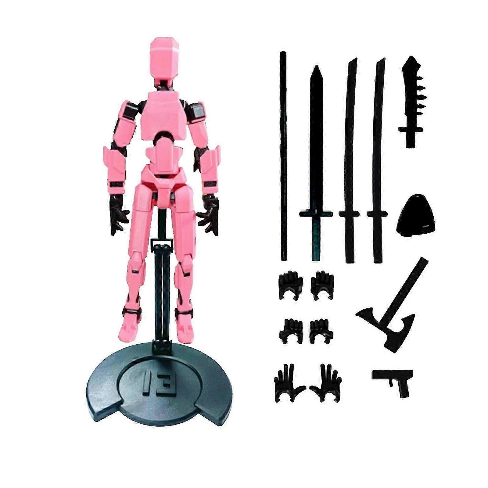 Action Figure Action Figure Printed Movable 13 Articulated Robot Dummy Action Figures Gifts Includes standoffs FLYE2914