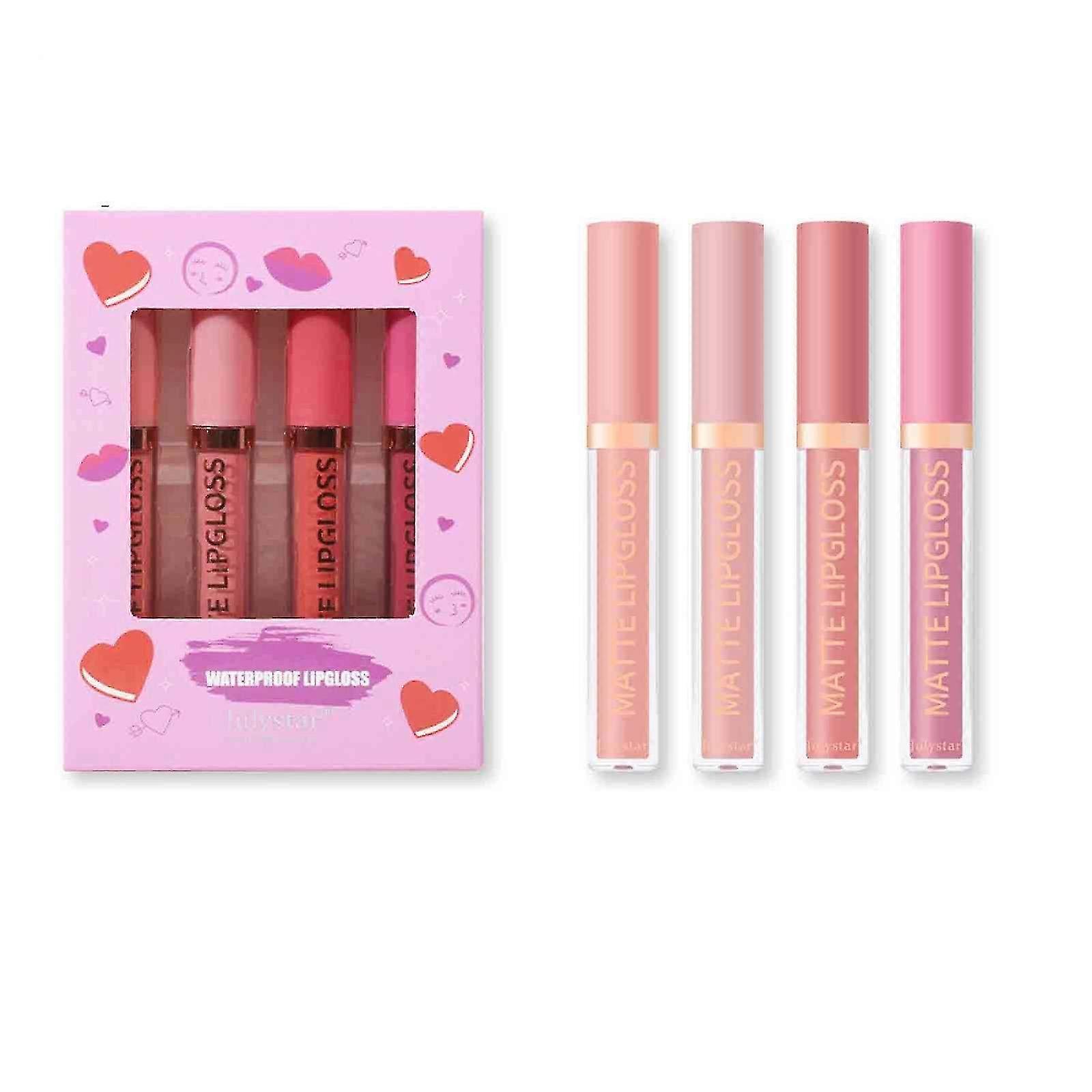 Moisturizing Lip Set of 3 - Spicy Liquid Lip Oil & Matte Non-Stick Cup Lip Gloss & Lipstick 15ml - HarmonyHub367 Collection