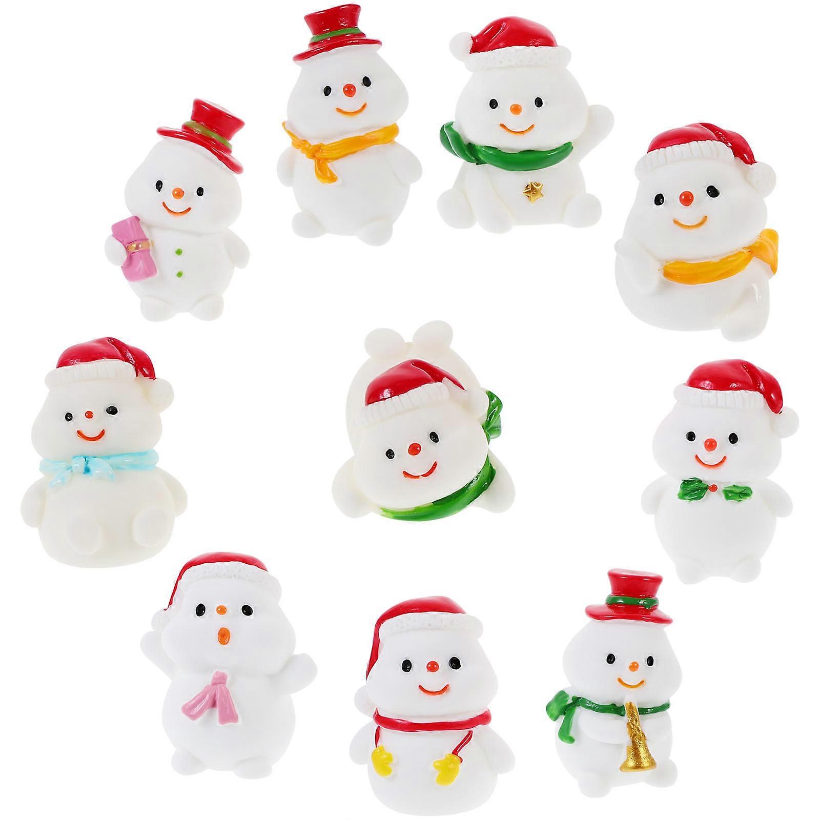 Here's a polished product description for your **10pcs Miniature Snowman Figurines**:
π **10pcs Miniature Snowman Figurines β Festive Christmas