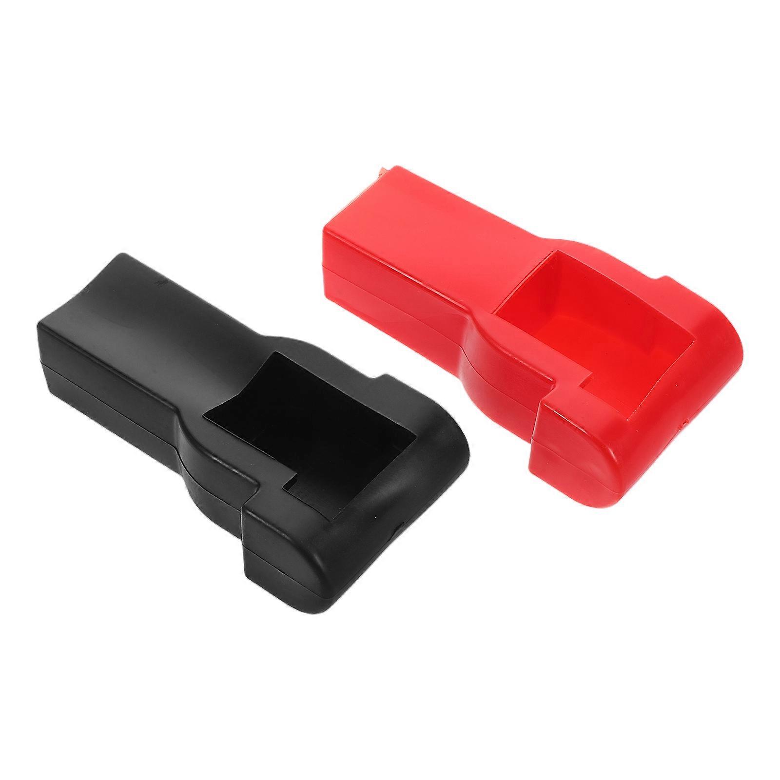 Raindrops 2 Pcs Car Battery Terminal Covers for Automotive Protection and Insulation Rubber Caps for Positive and Negative Terminals