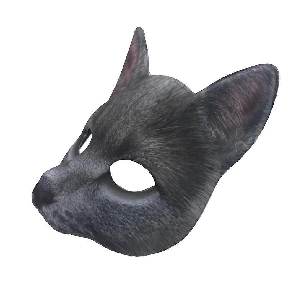 Unisex Design Half Cat Mask Party Supplies For Masquerade And Carnival 1Pc