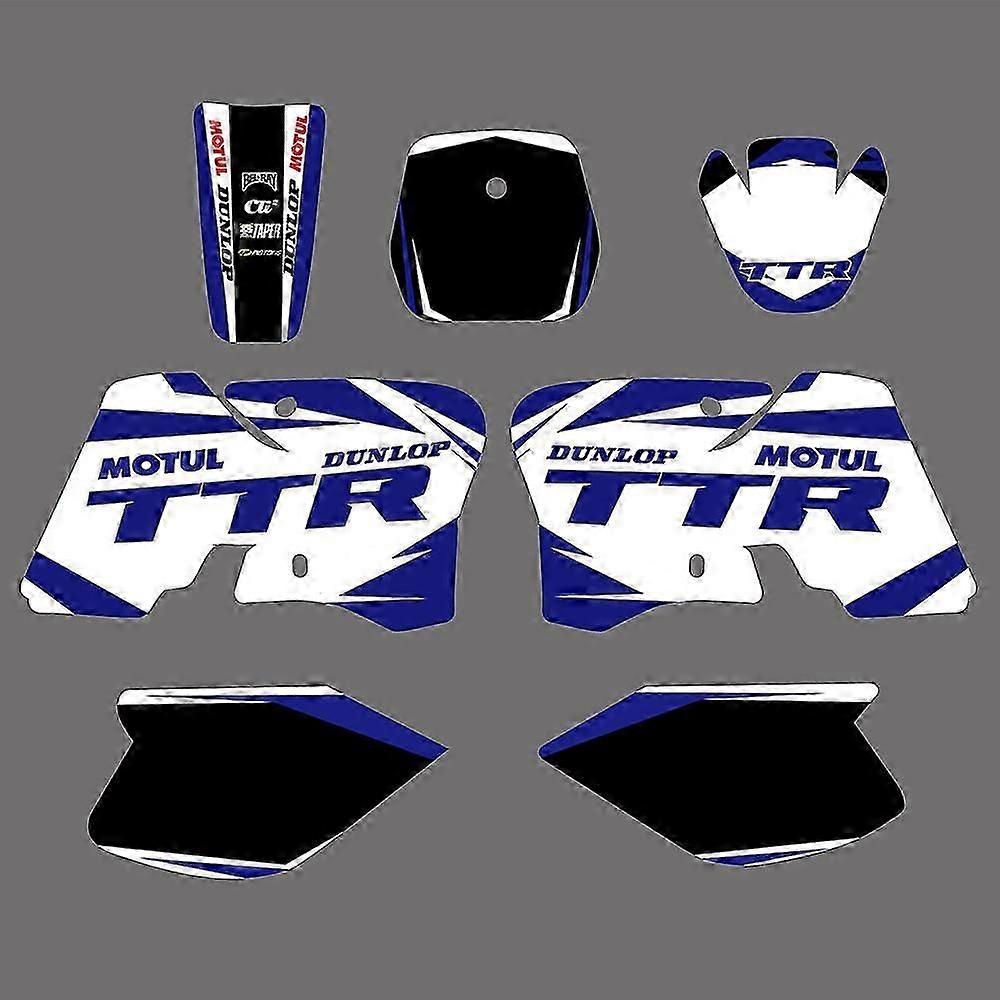 Motorcycle 1 Set Background Graphic Sticker Decals Kit For Ttr90 Ttr 90 2000 2001 2002 2003 2004 2005 2006 2007