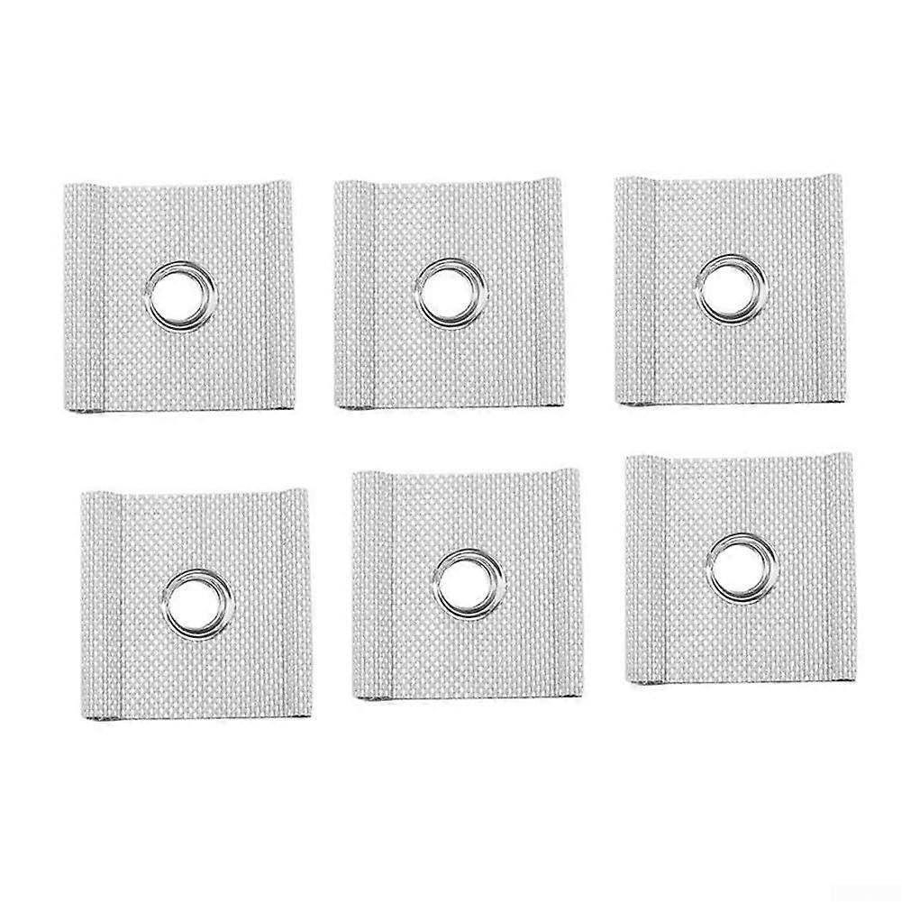 6piece motorhome hook set for outdoor equipment, designed for safe use with awning rails (white) white