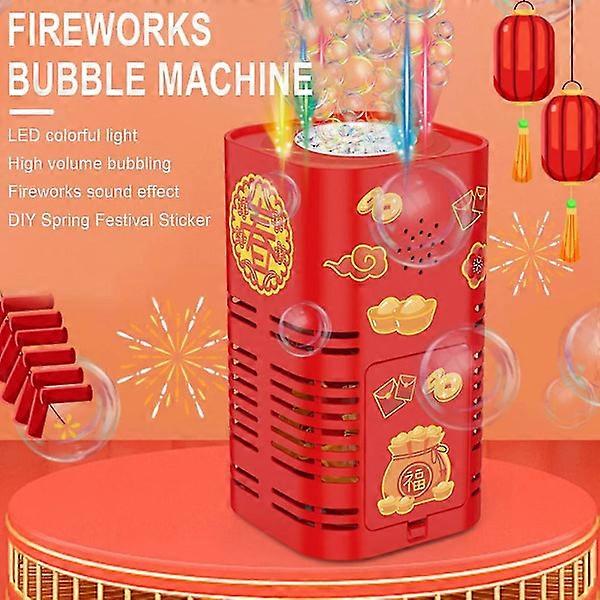 Bubble Machine with 12 Holes and Bubble Fireworks Electric Automatic Bubble Machine