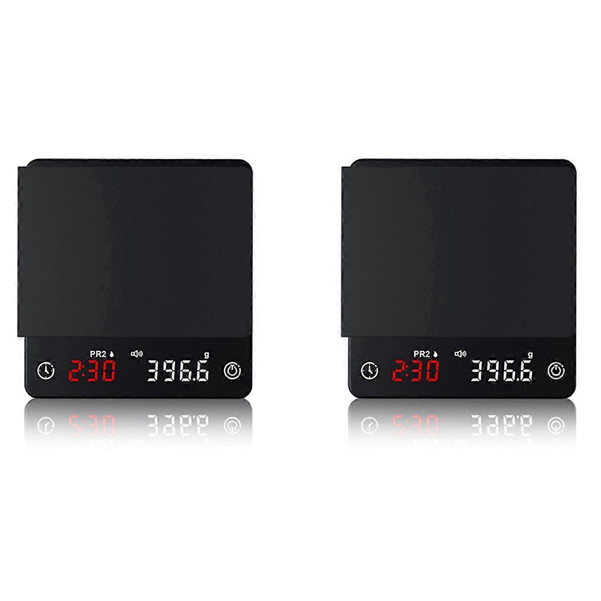 2X Mini Smart Kitchen Scale Weighing Precision Digital Coffee Scale Espresso with Timer