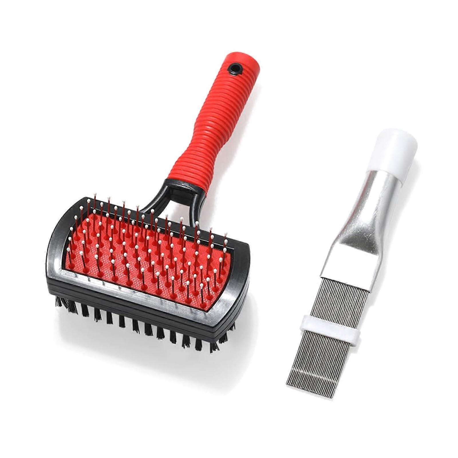 Durability of air conditioner coil cleaning tool set, including evaporator brushes and fin comb straightener cleaning brush