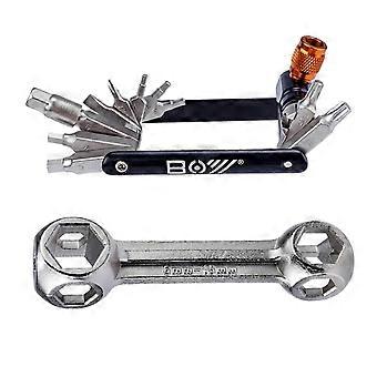 11-In-1 Multifunction Bike Repair Tool Accessories with Combine Wrench