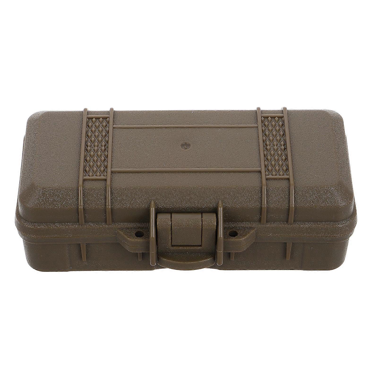 Durable Outdoor Shockproof Case For Camping Fishing Activities 1Pcs Brown