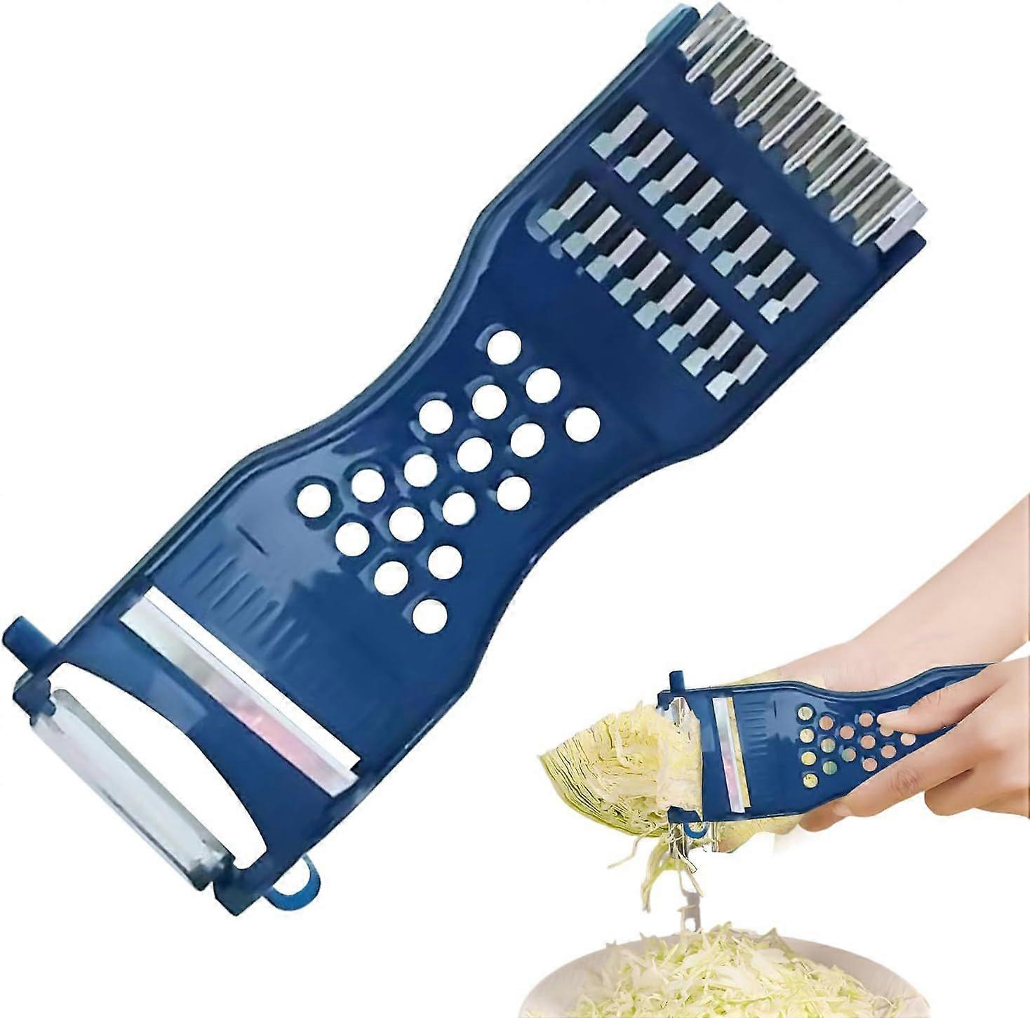 Vegetable Hairdresser, 6-in-1 Multifunctional Vegetable Peeler - Vegetable Cutter Easy Rasp/Cut/Peel Vegetable Slicer Potato Peeler Julienne Cutter fo