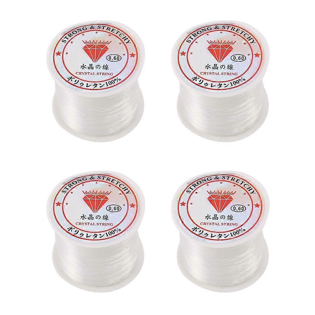 4 X 53 Lbs 0.6 Mm Transparent Clear Nylon Fishing Line For Target Fishing Line